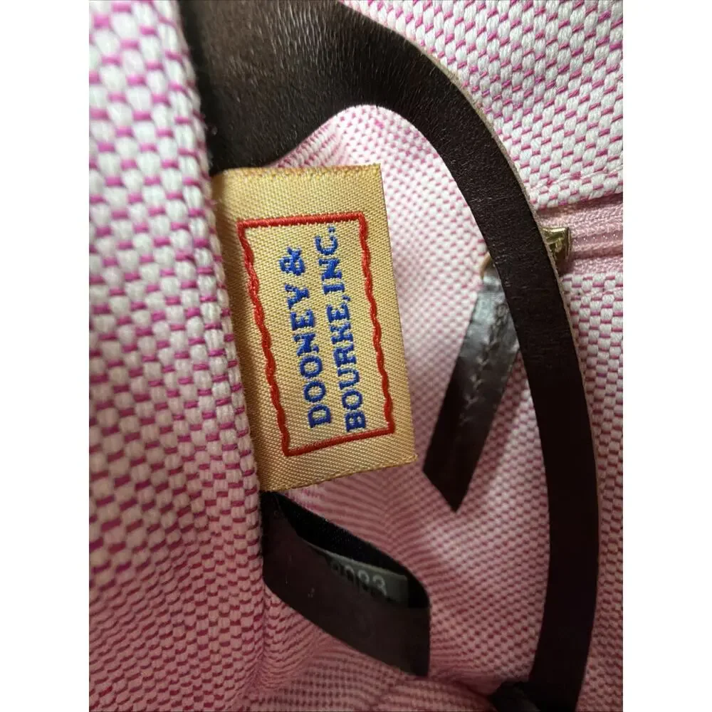 Vintage Dooney & Bourke Giraffe Print Leather Hobo Shoulder Bag Y2K Excellent